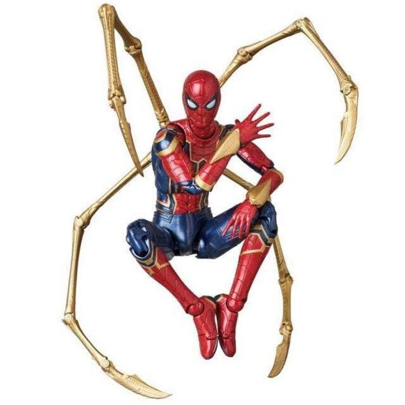 Bandai Marvel Avengers Iron Spider Man Infinity War 140mm Movable Figure JP F/s for sale online 