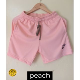 pink nike sweat shorts