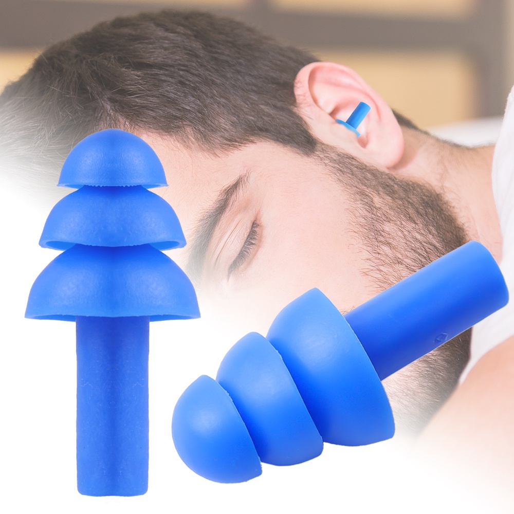 Swimming Soft Silicone Wired Earplugs /Reusable Hearing Protection