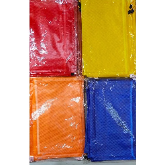 Plastic Pouch B4 Size with Zipper , can fit size of Long Bond Paper