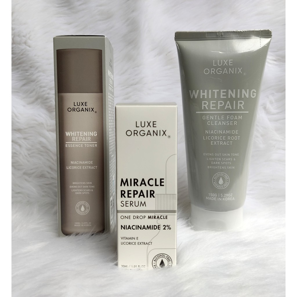 Luxe Organix Miracle Repair Toner/Cleanser/ Serum / IW Underarm Cream