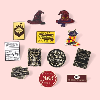 Ready Stock Quick Shipping Free Anti-Exposure Brooch Harry Potter Merchandise Metal Badge Pin Buckle Creative Unique #1