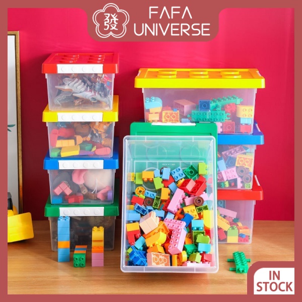 Toy Lego Storage Box Transparent Plastic Storage Box Shopee Philippines