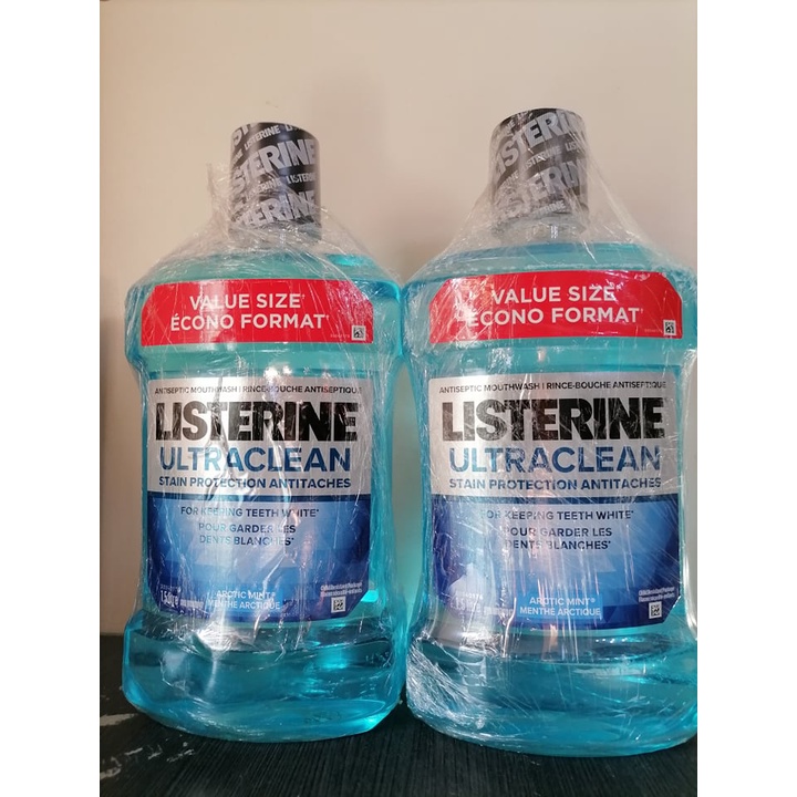 Original Listerine Ultraclean Arctic Mint Mouthwash 1.5 liters Shopee