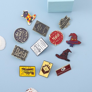 Ready Stock Quick Shipping Free Anti-Exposure Brooch Harry Potter Merchandise Metal Badge Pin Buckle Creative Unique #3