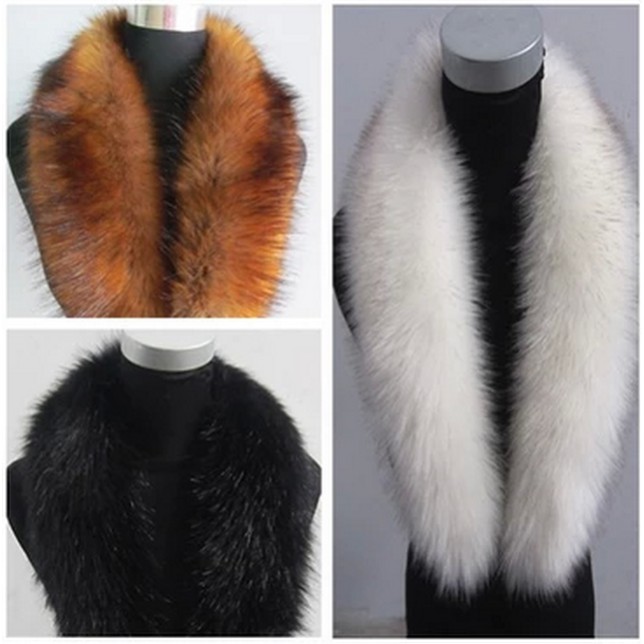 fur collar scarf