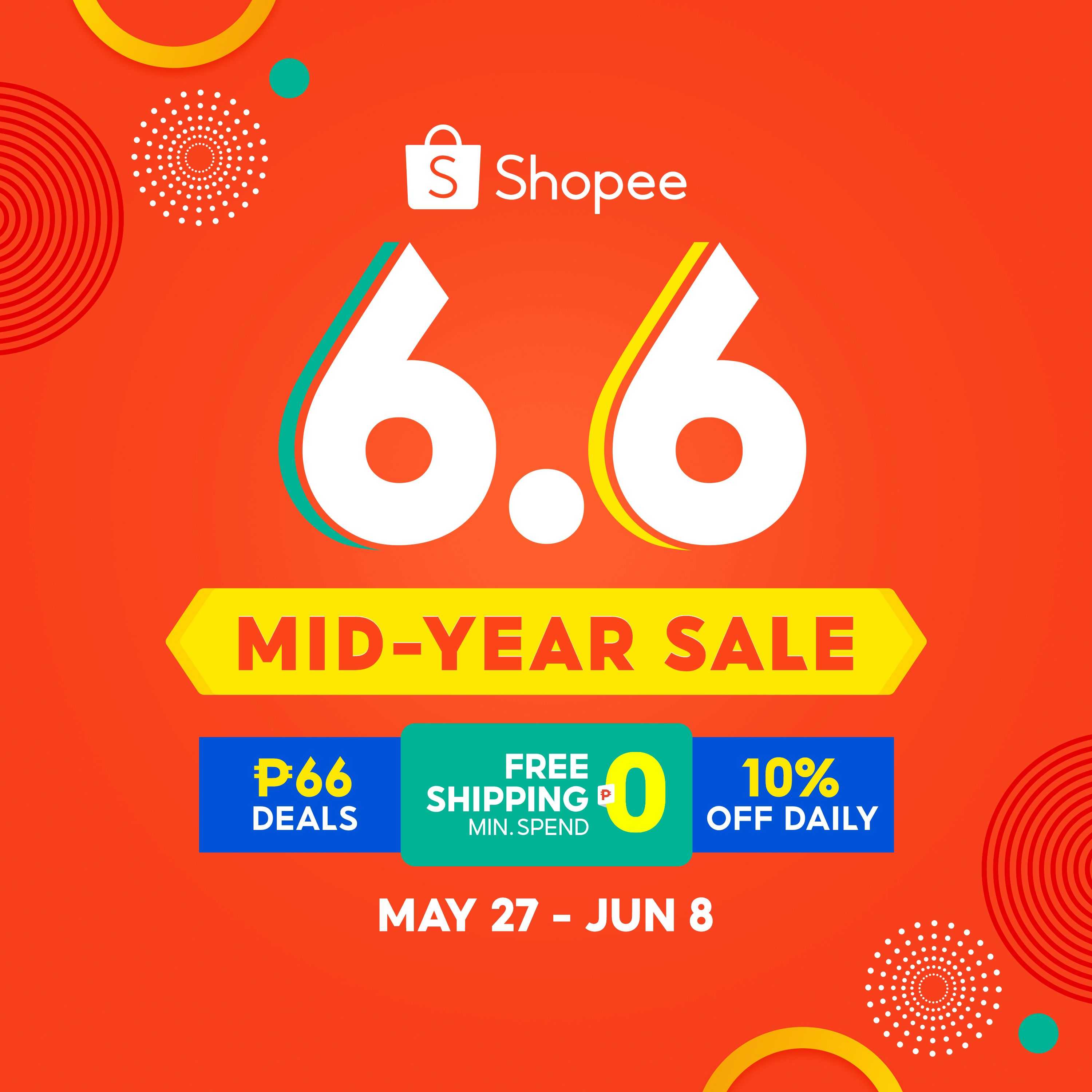 6.6 Mid Year Sale 2023 Thank You Shopee PH
