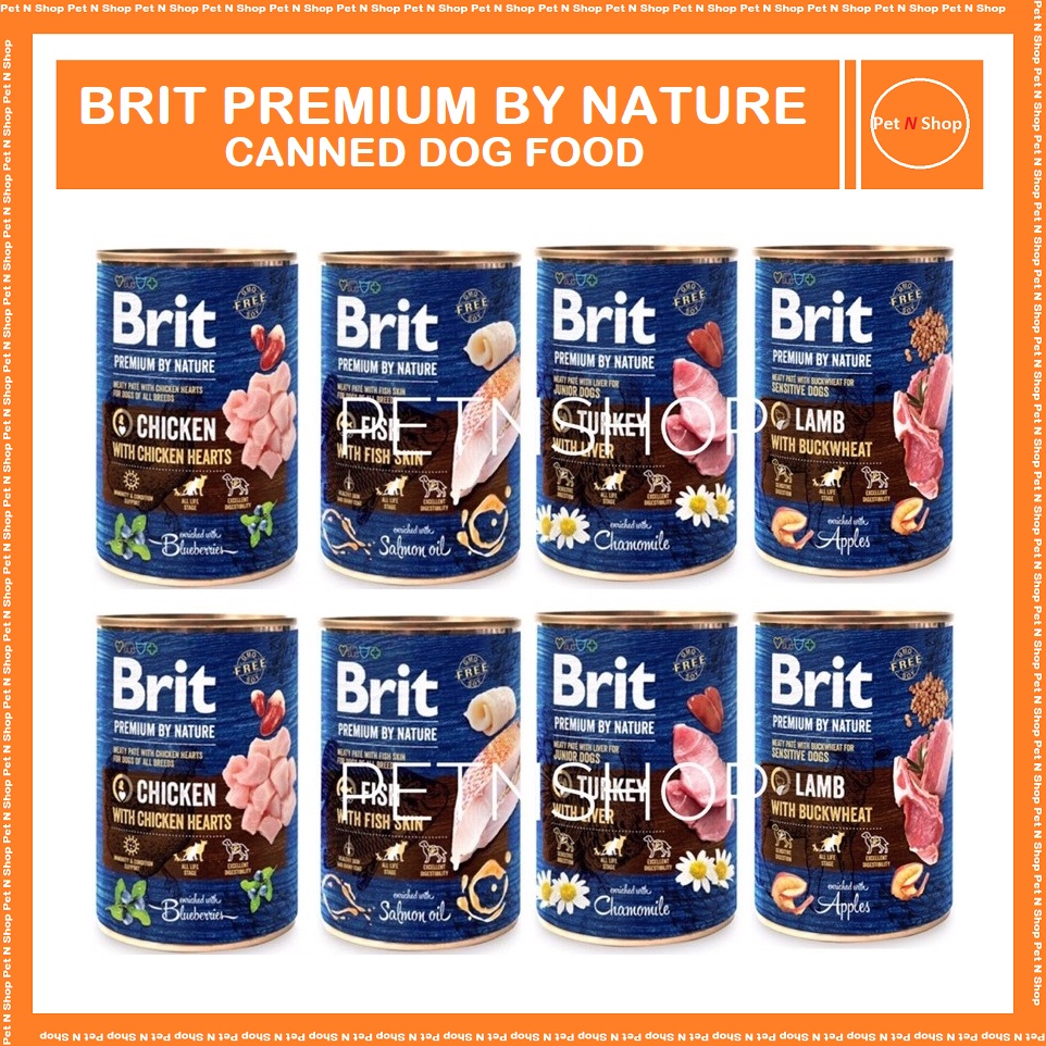 Tyggegummi uanset resterende Brit Premium by Nature Dog Food in Can ₱70