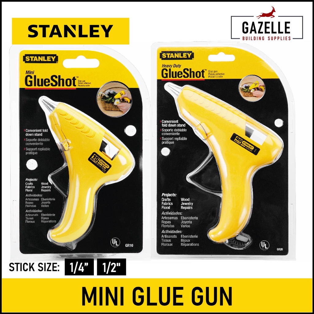 STANLEY Mini Glue Gun 1/4 in / 1/2 in Stick 69GR10C / 69GR20C