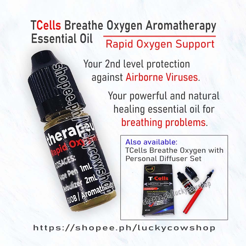 Tcells Breathe Oxygen Aromatherapy Essential Oil Antiviral 10 Ml