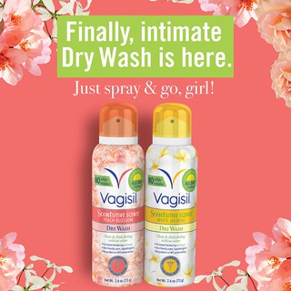 Vagisil Scentsitive Scents Feminine Dry Wash Spray 2.6 Oz Peach Blossom / White Jasmine #3