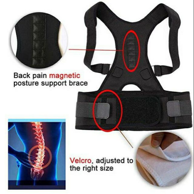 Unisex Therapy Straps Back Corrector Spine Posture Corrector | Shopee ...