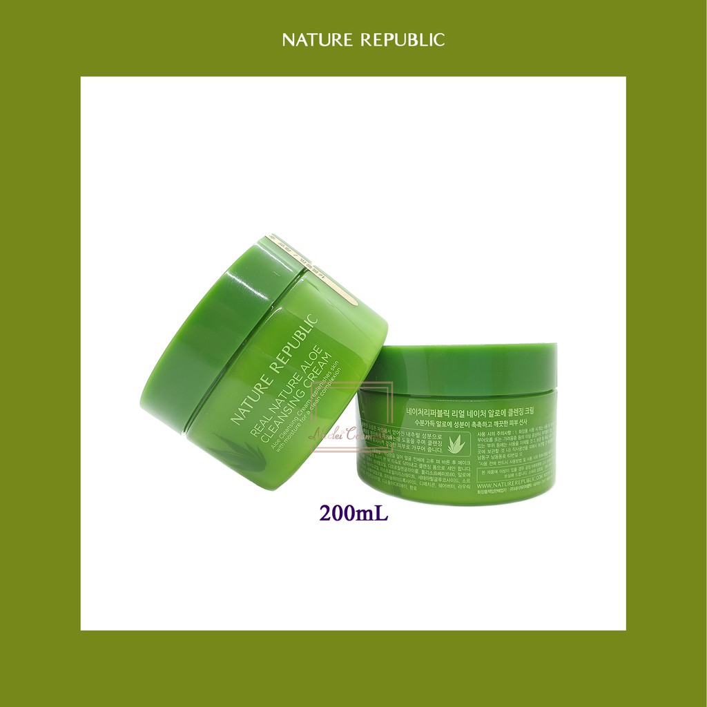 nature republic real nature aloe cleansing cream