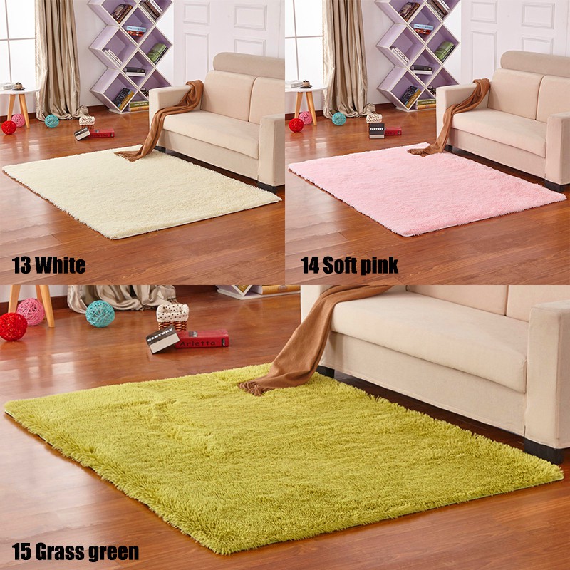 Soft Shaggy Area Rug Living Room Bedroom Carpet Floor Mat