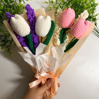 Crochet Everlasting Flowers - Rose, Tulip, Lavender, Daisy, Sunflower