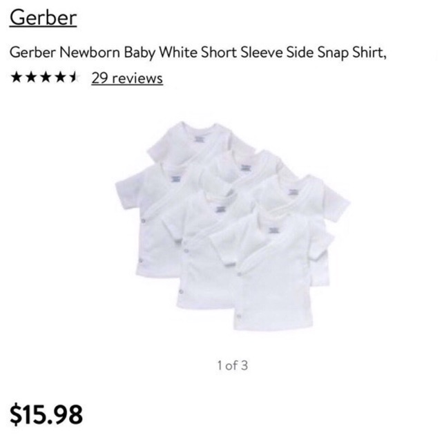 organic newborn side snap shirts