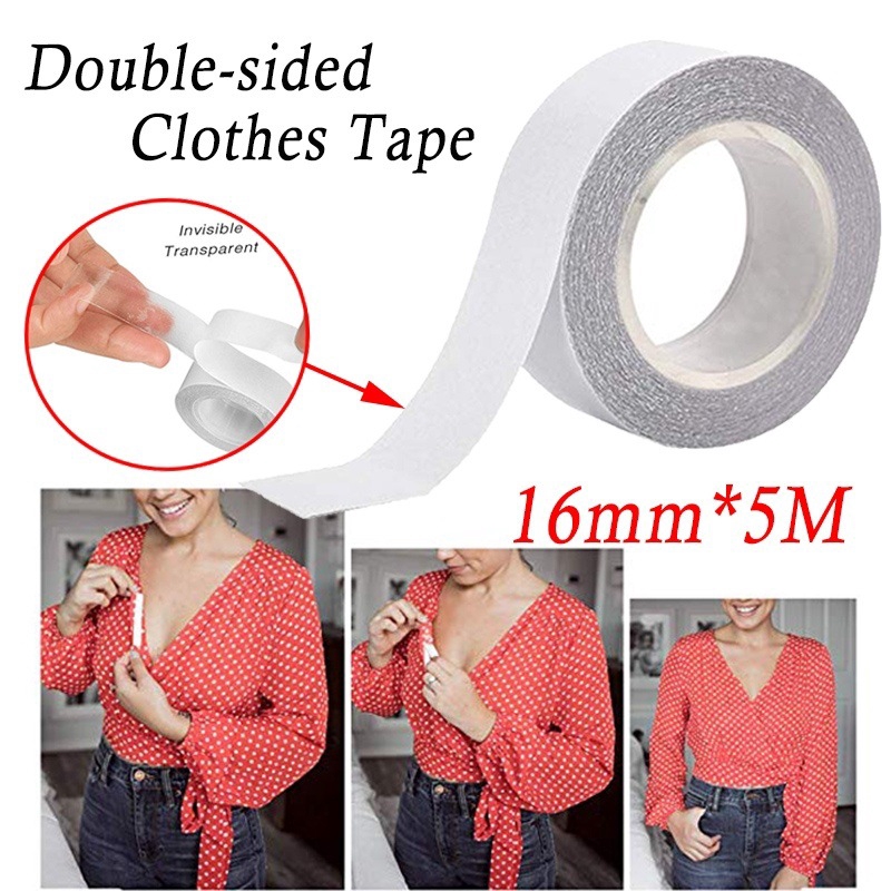 1.6cm*5m Clothing Body Double Sided Clear Tape Shopee Philippines