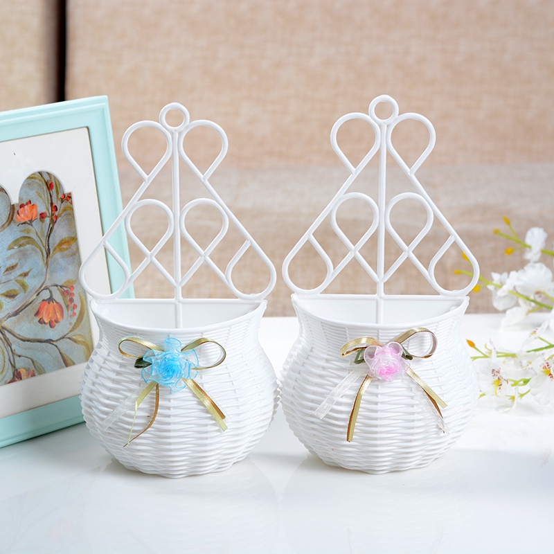 Plastic Hanging Basket Flower Pot Wall Hanging Plants Wallmounted