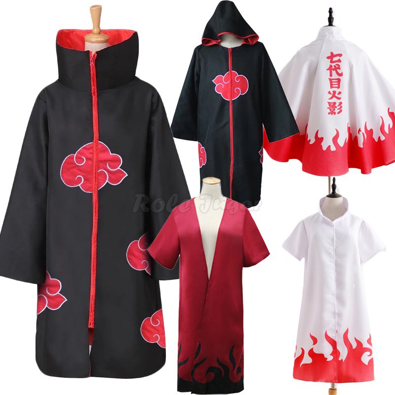Anime Naruto Akatsuki Cosplay Cloak Yondaime Hokage Namikaze Minato Uniform  Cloak Kakashi Teacher Six Yondaime Costume Outfit for Men C28140AD | Shopee  Philippines