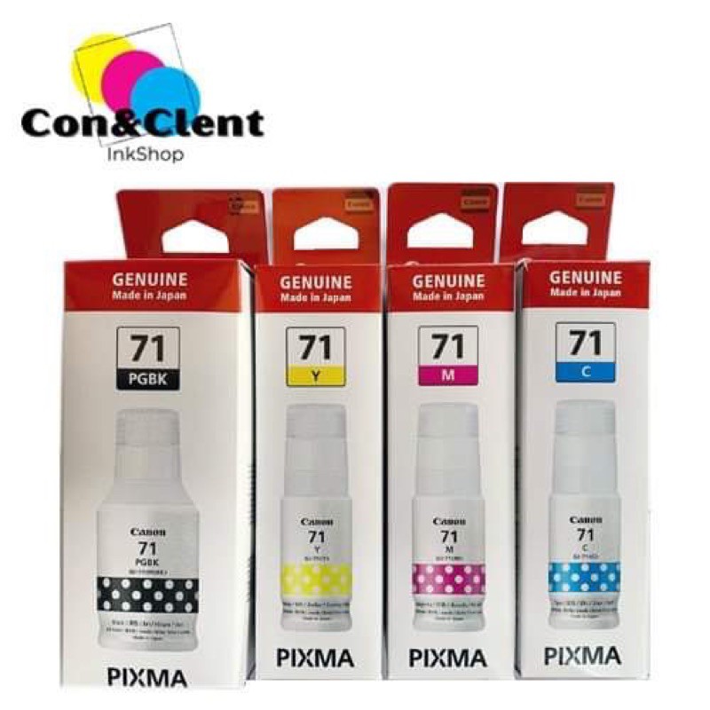 Original Canon Ink 71 for G1020, G2020, G3020 and G3060 | Shopee