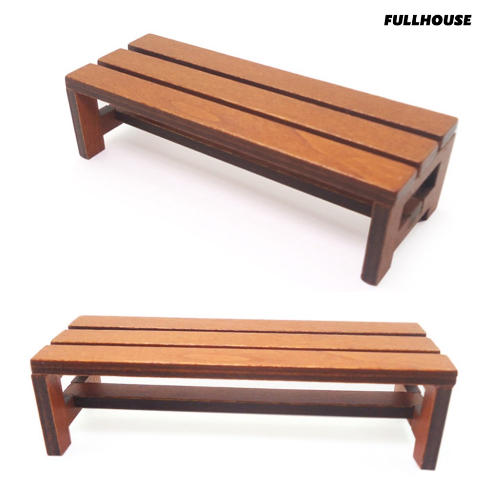 Full1 12 Miniature Doll House Wooden Bench Long Chair Diy Garden Landscape Decor Shopee Philippines Full1 12 Miniature Doll House Wooden Bench Long Chair Diy Garden Landscape Decor Shopee Philippines