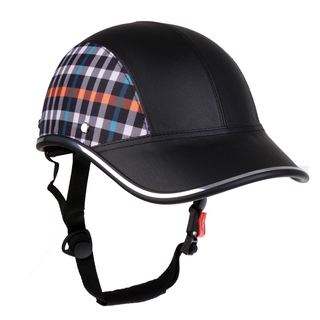 Select Black Red MagiDeal Baseball Cap Style Motorcycle Bike Helmet Anti-UV Safety Hat Visor Adjustable 
