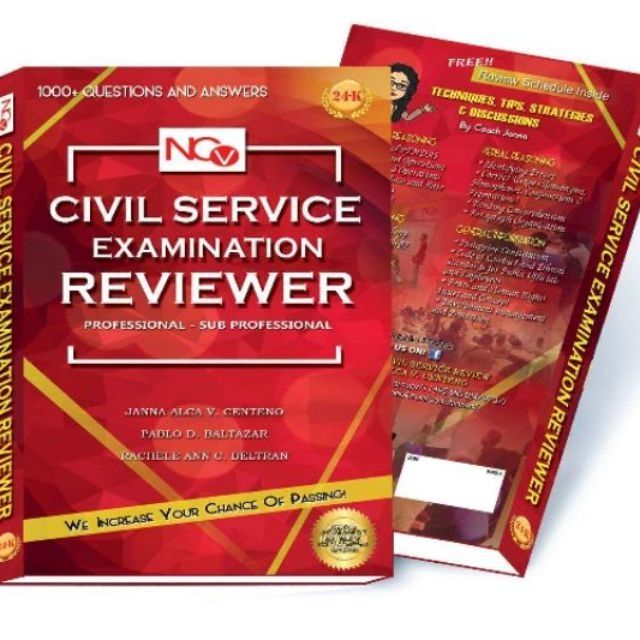 civil service exam book reviewer