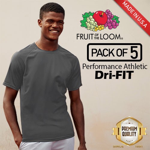 fruit of the loom dri fit shirts