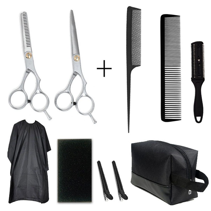 hair cutting scissors and comb set