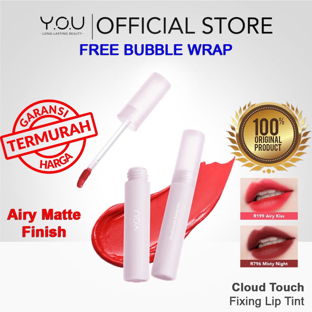 You Cloud Touch Fixing Lip Tint Soft Velvet Finish Lip Stain Korean