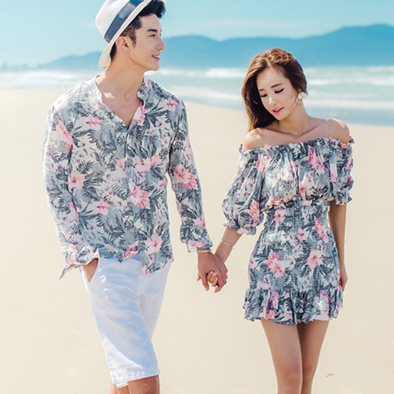 floral couple dress