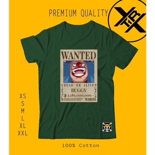 One Piece Buggy the Clown Emperor Strawhat Luffy New Wanted Poster Premium Quality Shirt (OP133) #4