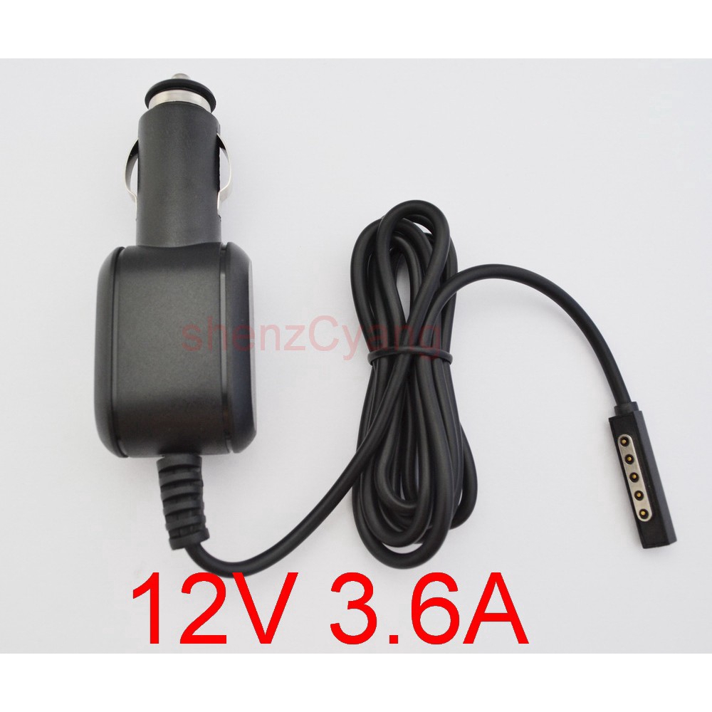 High Quality 12v 3 6a Car Power Supply Adapter Charger For Microsoft Ms Surface Pro 1 2 10 6 For Surface 2 Rt Pro Pro2 Shopee Philippines