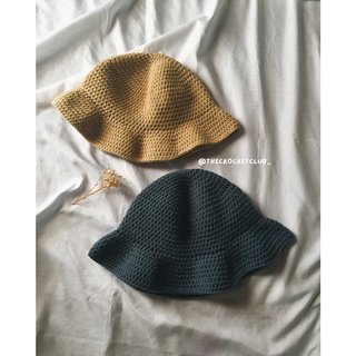 Crochet Bucket Hat (Single Color) | @thecrochetclub_