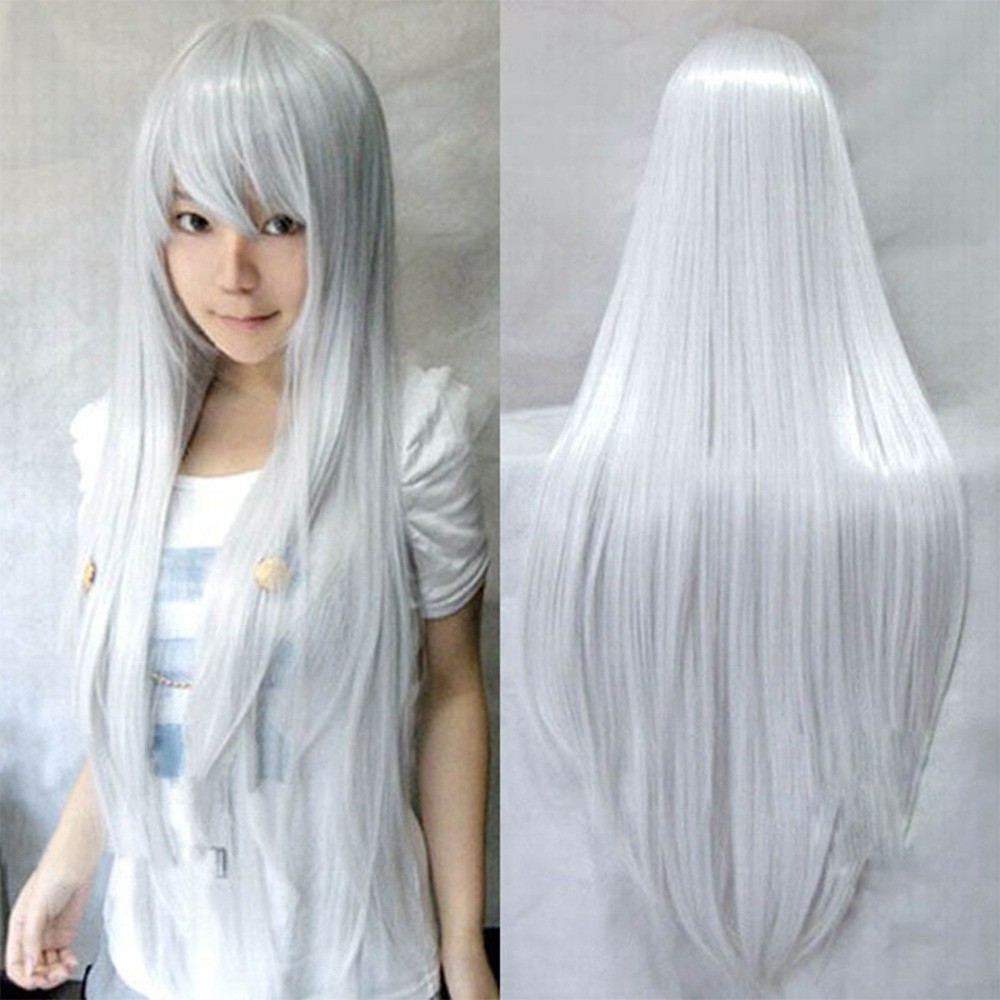 short silver wig