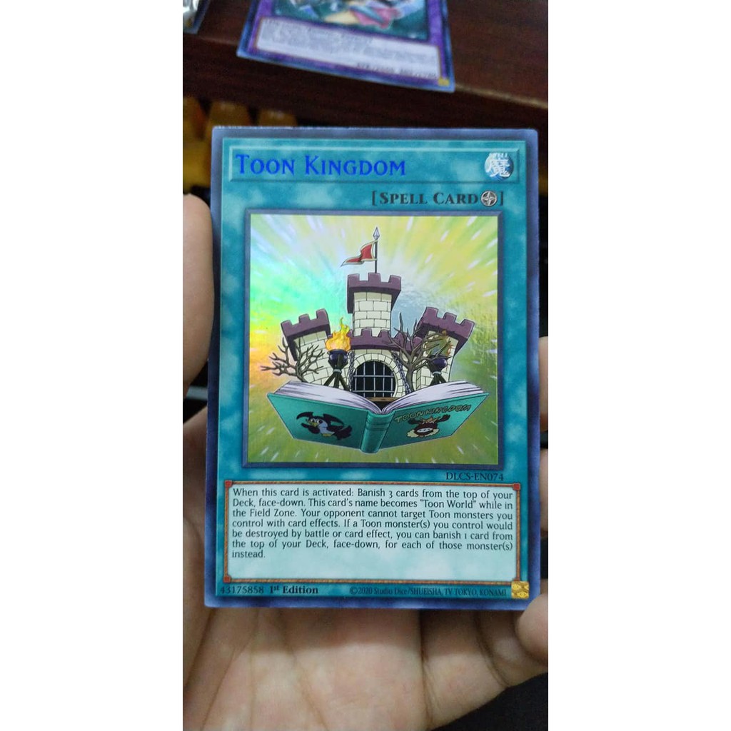 (Yugioh Tcg Card) DLCSEN074 Toon Kingdom. Ultra Rare (Blue text