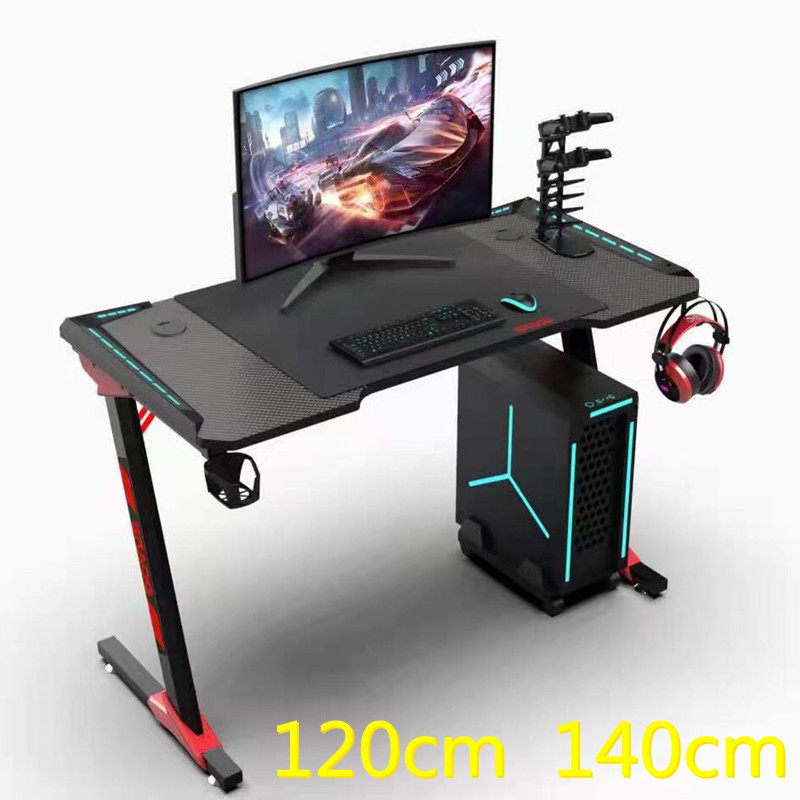 Professional Z R type Ergonomic Gaming Desk E-sports Computer Table PC ...