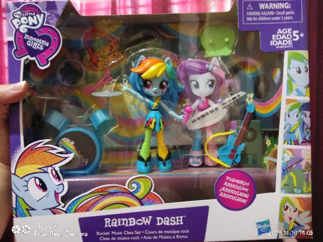 rainbow dash rockin music class set