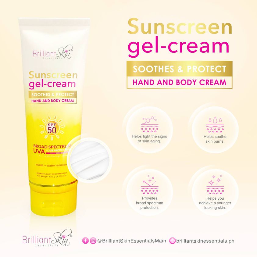 Brilliant hand & body sunscreen lotion 120ml. Shopee Philippines