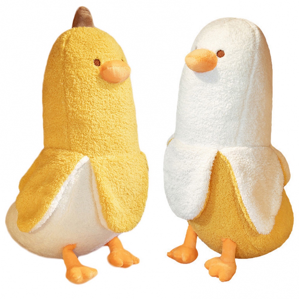 Banana Duck Plush Toy 50cm Creative Cartoon Duck Plush Toy Funny Yellow