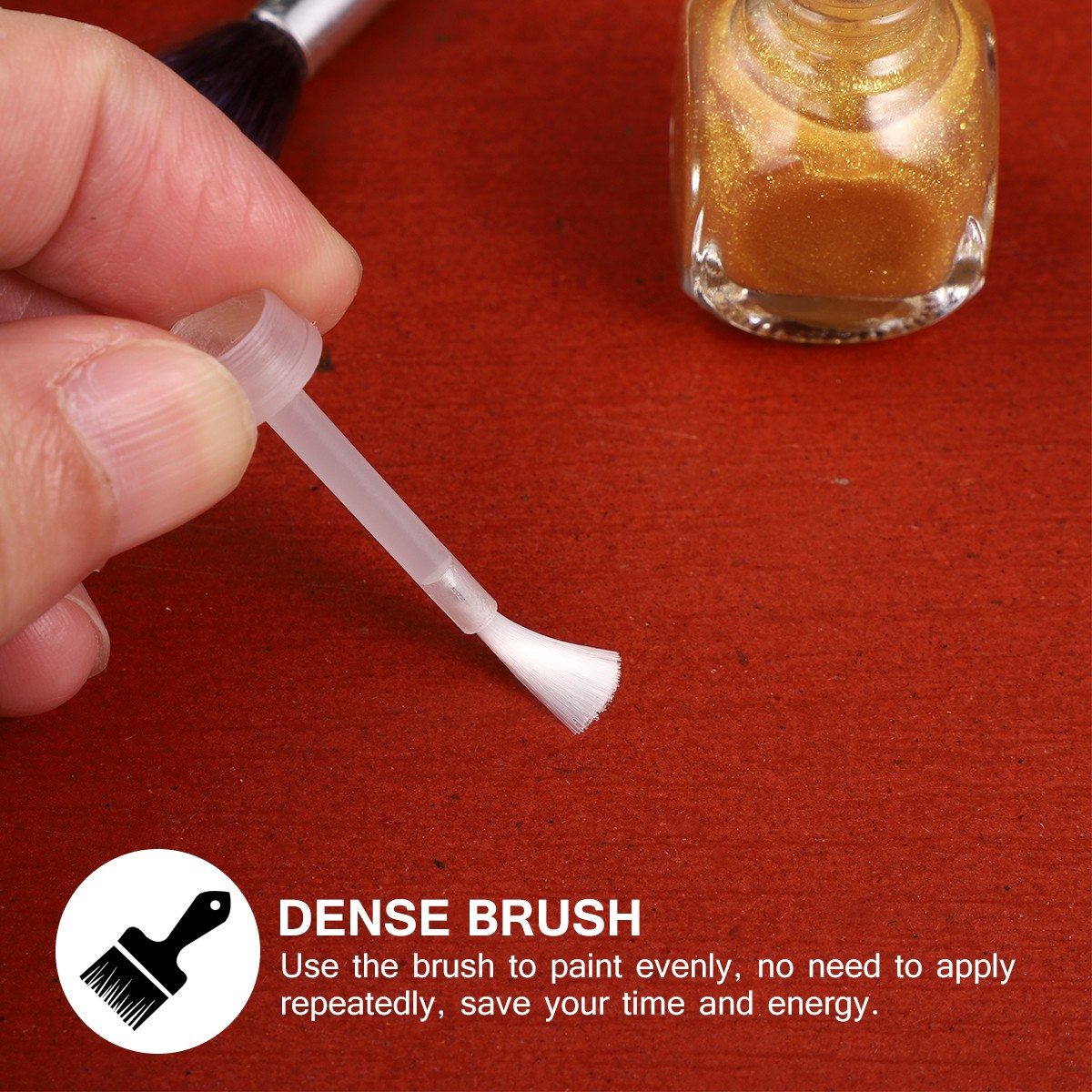 Lurrose 100pcs Nail Polish Replacement Brushes Dipping Liquid