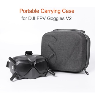 Portable Carrying Case for DJI FPV Goggles V2 Bag Storage Portable Hard Case Leather Handle Shoulder Accessories