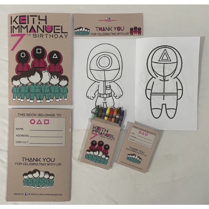 Personalized Squid Game Theme Party Needs and Give Aways | Shopee