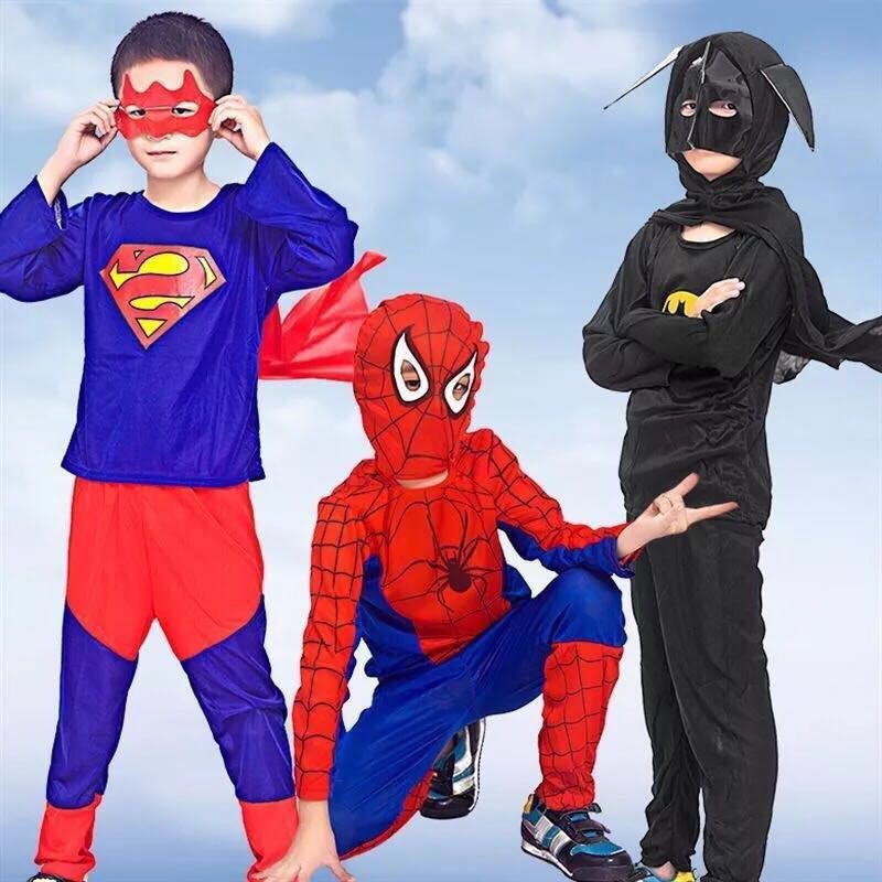 Easy HAlloween Costume Spider-man Superman Batman | Shopee Philippines