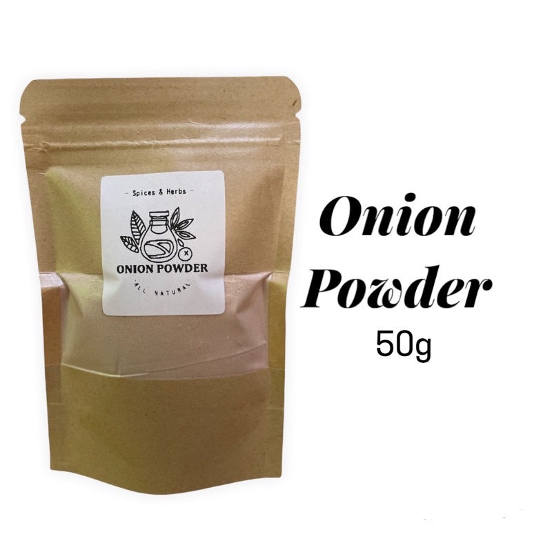 Onion Powder in Resealable / Ziplock Pouch 50g All Natural Shopee