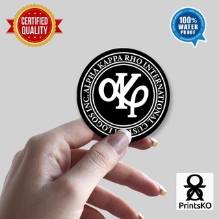 Alpha Kappa Rho Water Proof Stickers - AKRHO Logo Design #2