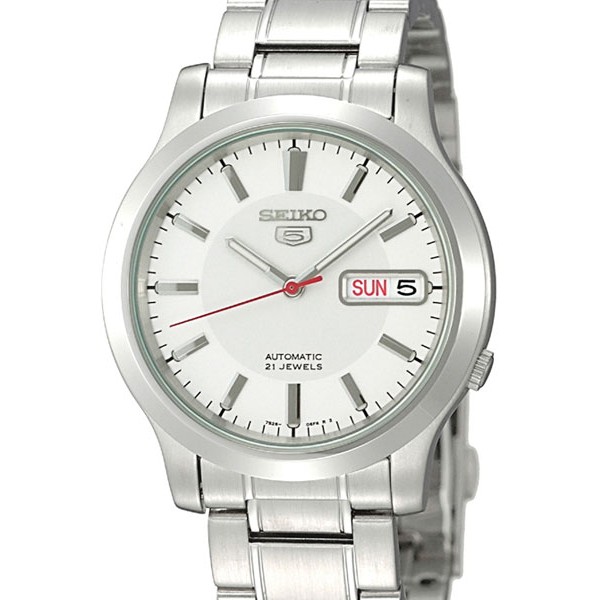 seiko 5 white face