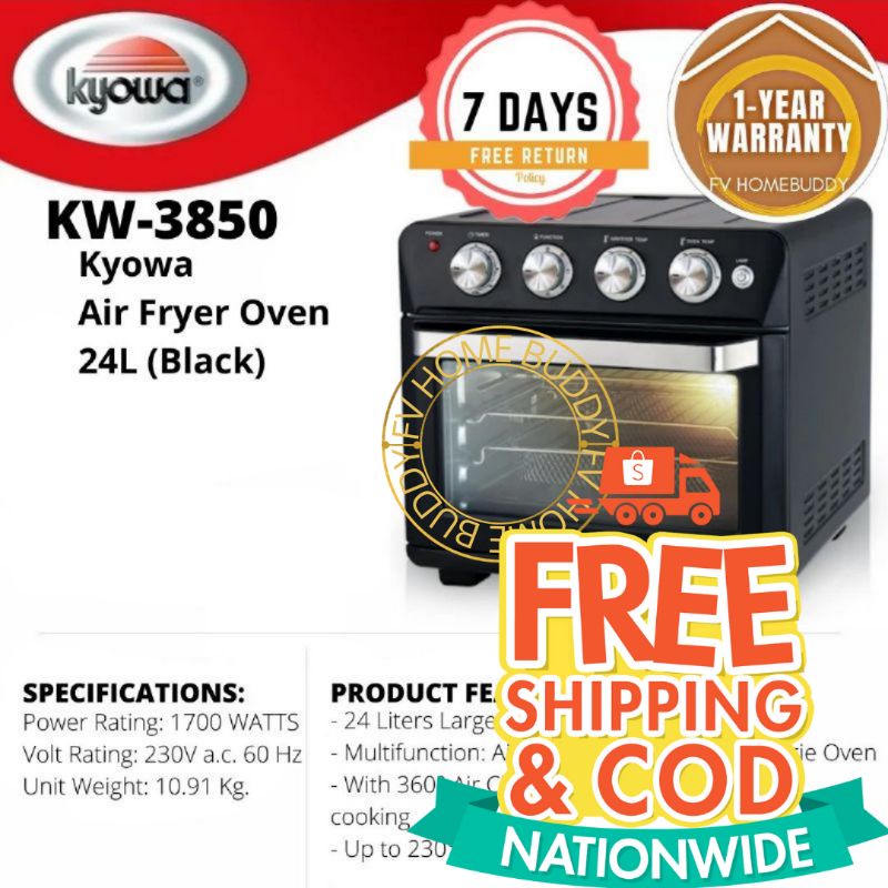 Kyowa Air Fryer Oven 24L Certified Genuine Parts KW3850 Shopee