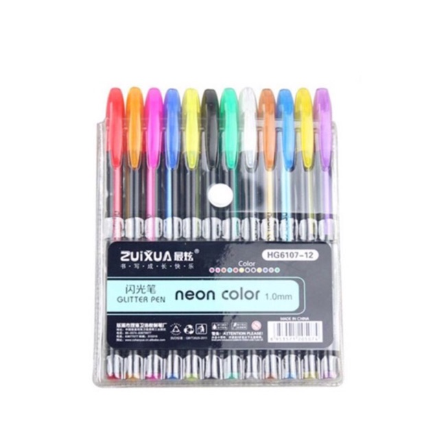 COD ZuiXua 12 in 1 neon color pen 1.0mm | Shopee Philippines