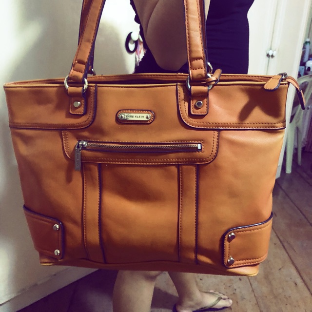 orange shoulder bag